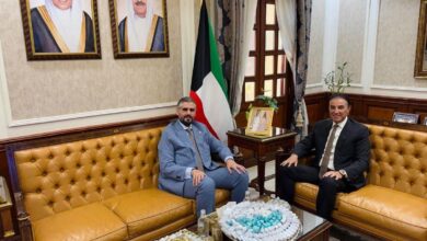 ثابت والمطيري يبحثان بالقاهرة ملفات التعاون بين ليبيا والكويت 