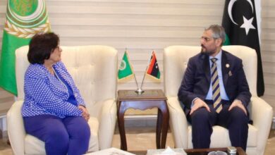 مندوب ليبيا بالجامعة العربية يبحث مع الأمين العام لمنظمة المرأة العربية ملفات التعاون المشترك