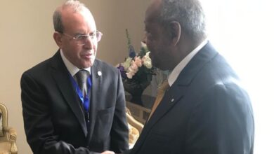 السفير الأمين العام المساعد محند صالح لعجوزي يمثل معالي الأمين العام لجامعة الدول العربية في مراسم أداء اليمين الدستورية لفخامة رئيس جمهورية جيبوتي.