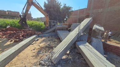 محافظ الجيزة يتابع خلال إجازة عيد الأضحى حملات إزالة مخالفات البناء والتعديات على الأراضي الزراعية وأملاك الدولة محافظ الجيزة يتابع خلال إجازة عيد الأضحى حملات إزالة مخالفات البناء والتعديات على الأراضي الزراعية وأملاك الدولة
