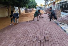 محافظ الجيزة يعلن بدء أعمال تركيب بلاط الإنترلوك بمنطقة البنك الزراعي والمركز التكنولوجي بمدينة الباويطي